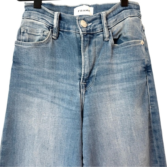 Frame Le Palazzo High-Rise Crop Wide Leg Jeans 25 Galeston - Picture 5 of 14